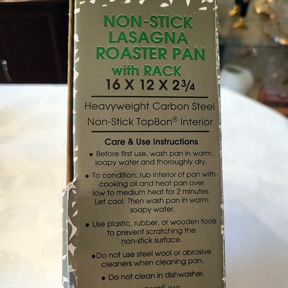 Non-Stick Lasagna Roasting Pan with Rack - Picture 9 of 9
